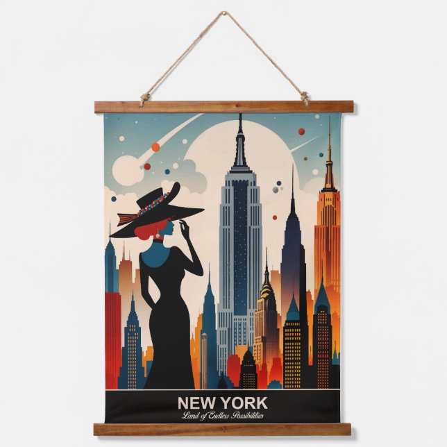 New York: Land of Endless Possibilities Hanging Tapestry (Front)