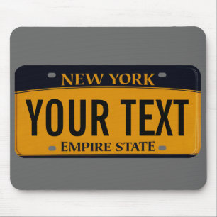 New York license plate mouse pad
