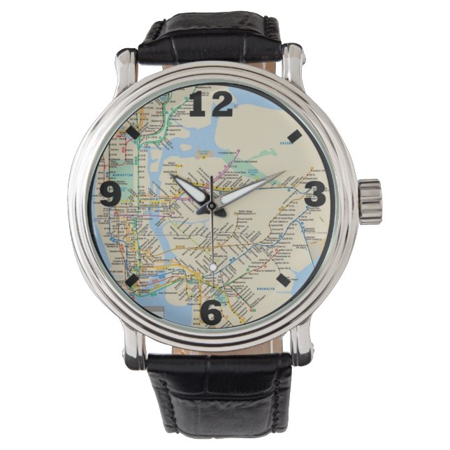 New York Line design Watch (Front)