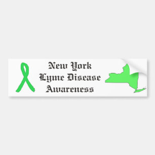 New York Lyme Disease Awareness Bumper Sticker