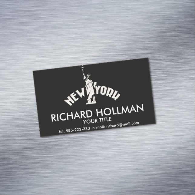 New York Magnetic Business Card (In Situ)