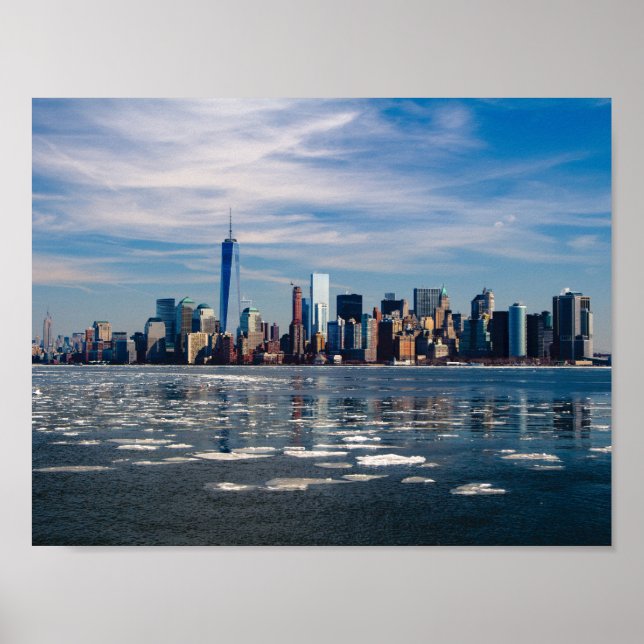 New York Manhattan Skyline Poster (Front)