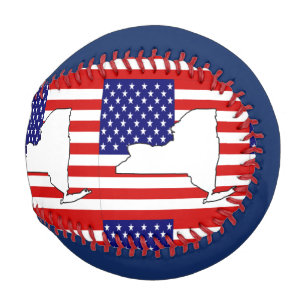 NEW YORK MAP BASEBALL