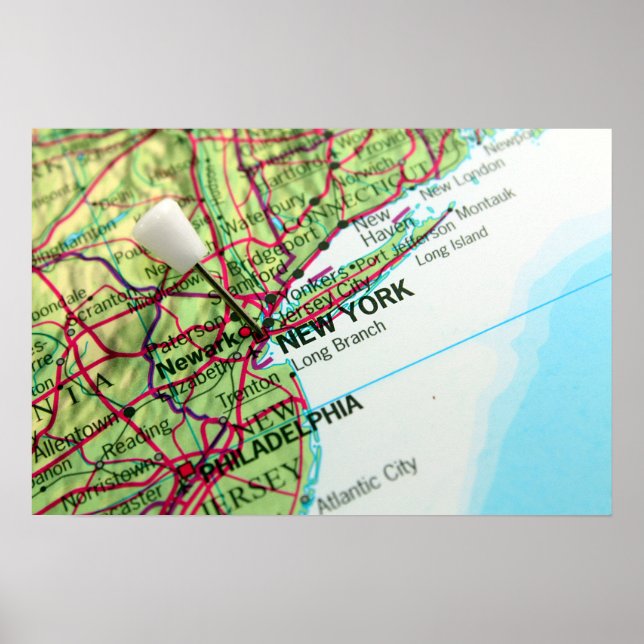 New York Map Poster (Front)