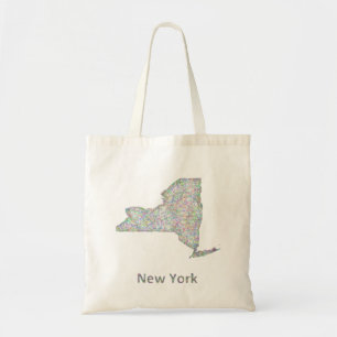 New York map Tote Bag