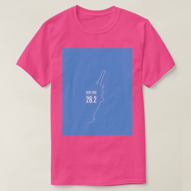 New York Marathon route T-Shirt (Design Front)