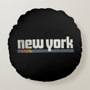 New York Men Women GiftNew York Men Women Gift Round Cushion