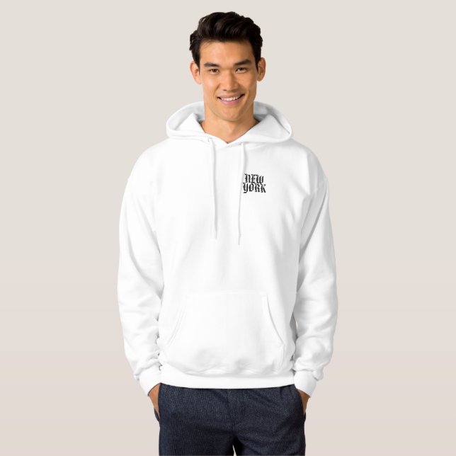 NEW YORK MEN'S BASIC HOODED SWEATSHIRT (Front Full)