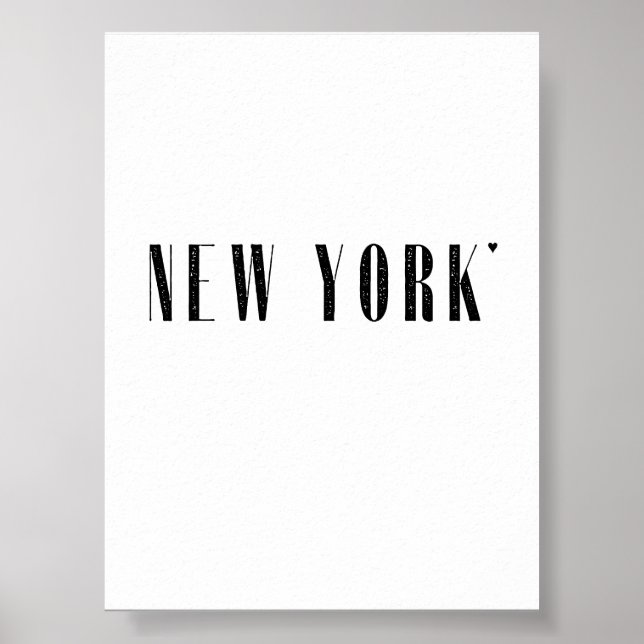 New York - minimalistic typography poster (Front)