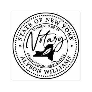 New York Modern Notary Public Self-inking Stamp