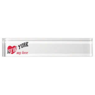 New York my love Nameplate