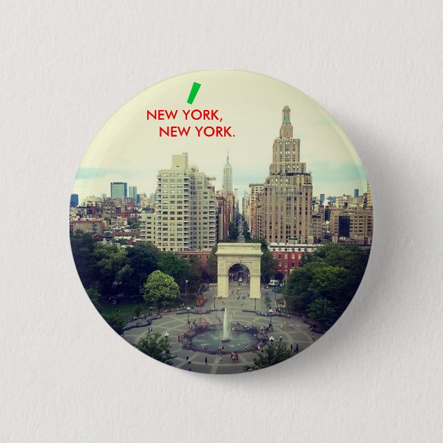 NEW YORK, NEW YORK button (Front)