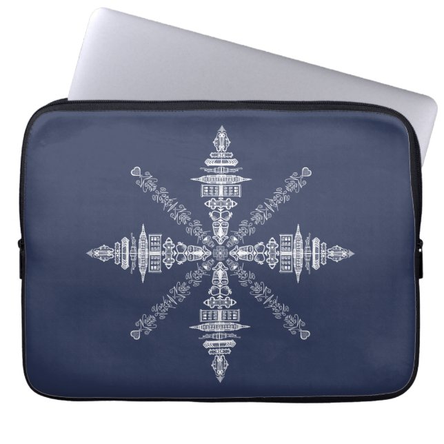 New York, New York Hidden Words and Images Laptop Sleeve (Front)