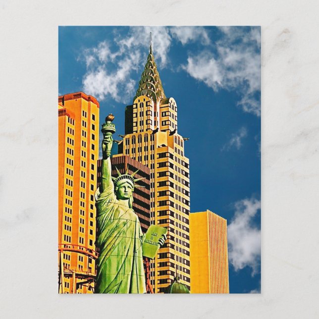 New York, New York Hotel, Las Vegas, Postcard (Front)