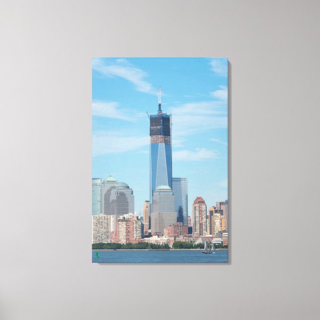 New York, New York. Manhattan City Skyline Canvas Print (Front)