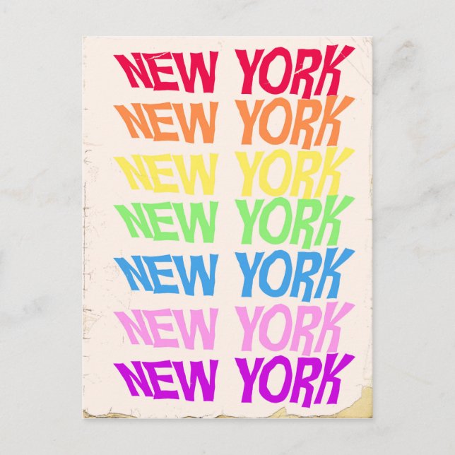New York New York Postcard (Front)