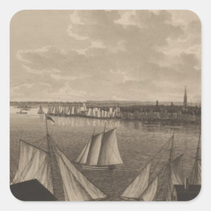 New York, New York Square Sticker