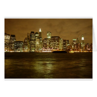 New York Night Card
