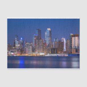 New York night skyline Tissue Paper