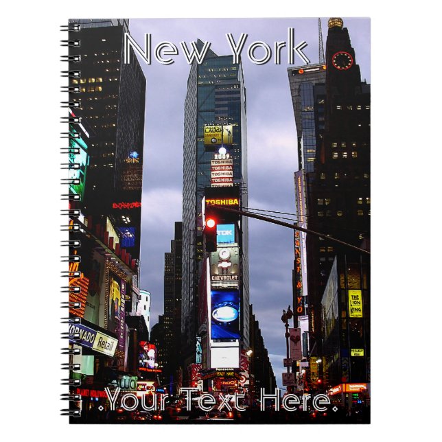 New York Notebook Personalised NY Souvenir Journal (Front)