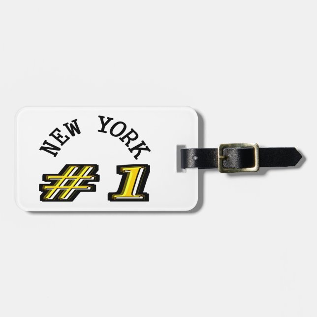 New York Number 1 Luggage Tag (Front Horizontal)