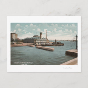 New York, NY - Aquarium and Fireboat "New Postcard