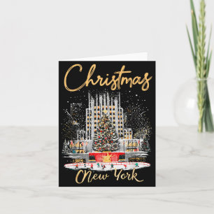 New York Ny Christmas Girl Trip Matching Card