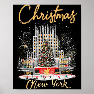 New York Ny Christmas Girl Trip Matching Poster