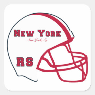 New York NY Football Logo Square Sticker