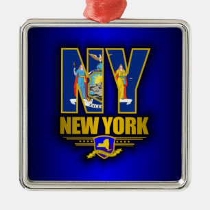 New York (NY) Metal Tree Decoration