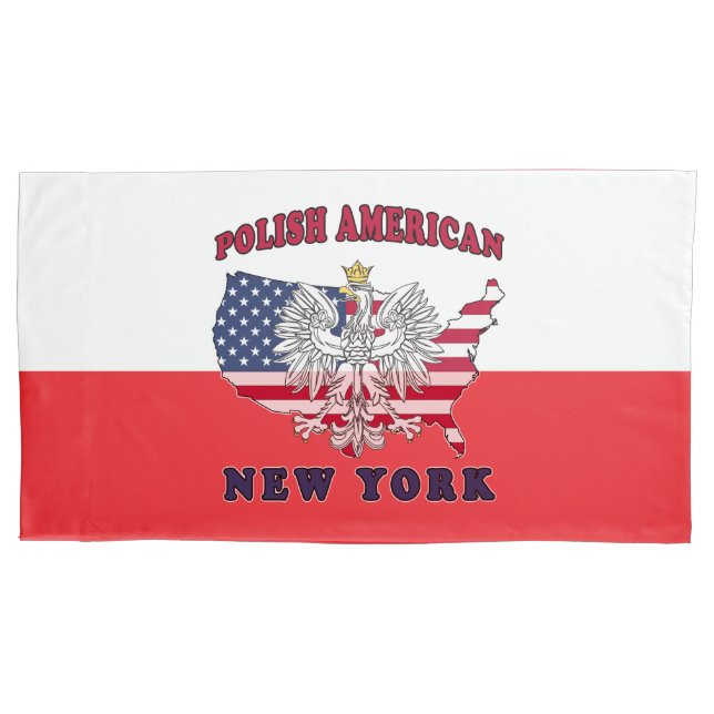 New York NY Polish Pillowcase (Front)