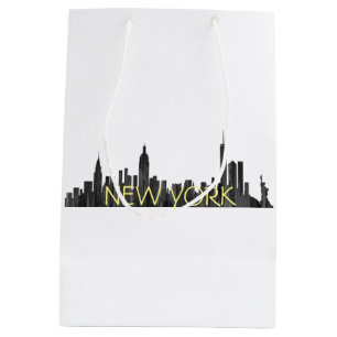 NEW YORK, NY SKYLINE PAINTBRUSH - MEDIUM GIFT BAG