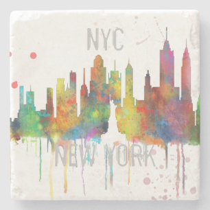 NEW YORK, NY SKYLINE - Stone Drinks Coaster