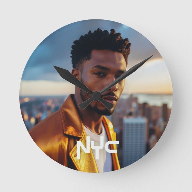 NEW YORK - NYC ROUND CLOCK (Front)
