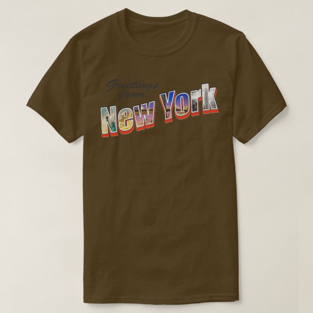 New York NYC Travel Vacation T-Shirt (Design Front)