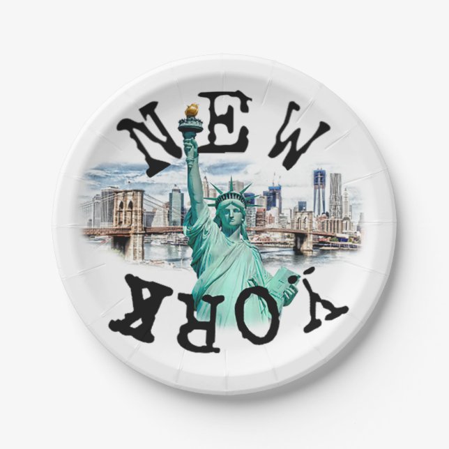 New York Paper Plate (Front)