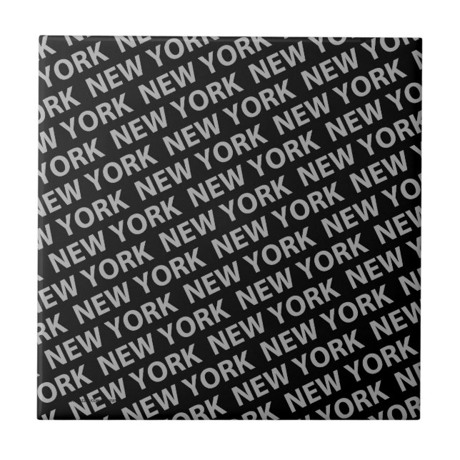New York Pattern Grey Tile (Front)