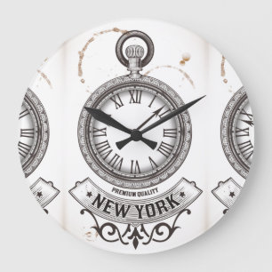 New York Pocket Watch Large Clock