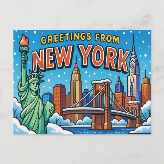 NEW YORK Postcard (Front)