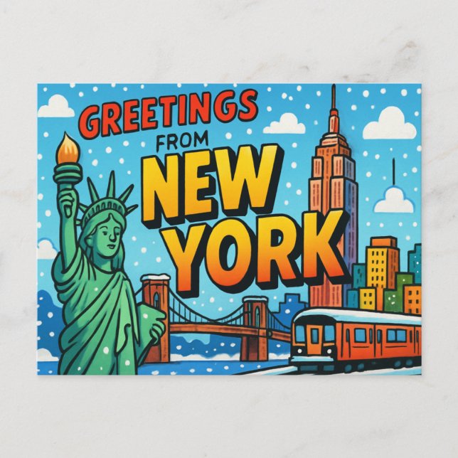 NEW YORK Postcard (Front)