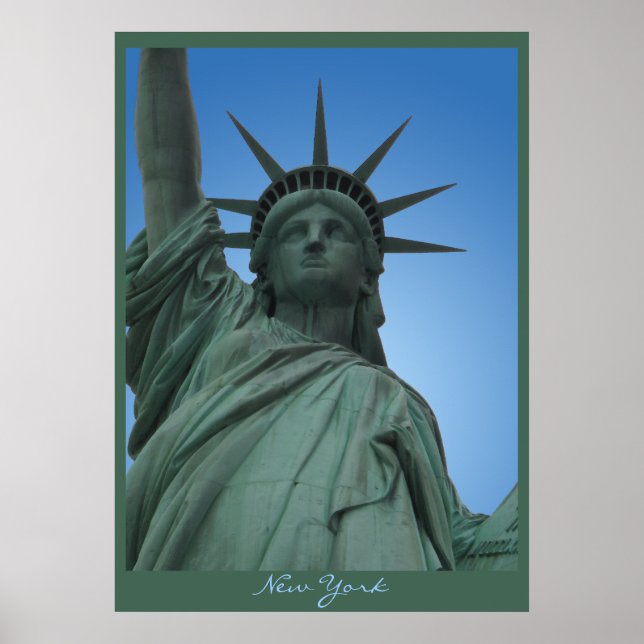 New York Poster Statue of Liberty New York Print (Front)
