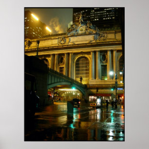 New York Print Cityscape New York Night Print