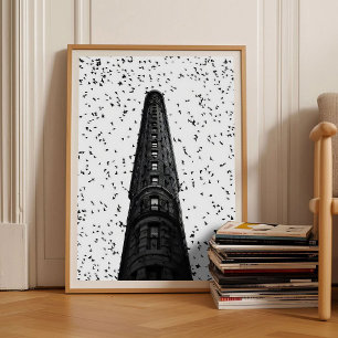 New York Print Nyc Poster Flat Iron Building Print