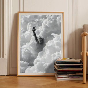 New York Print Nyc Poster Statue of Liberty Print 