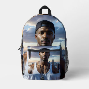 New York - Rap Star Printed Backpack