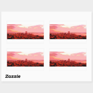 New York Rectangular Sticker