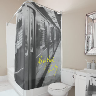 New York Retro Subway Shower Curtain