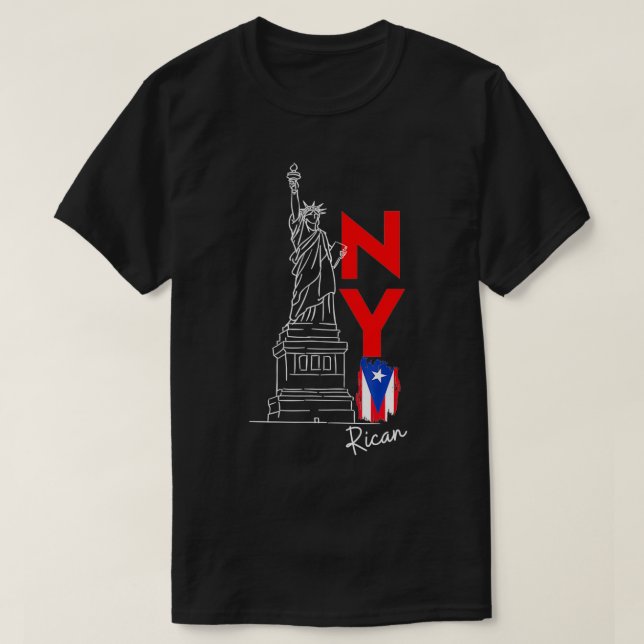 NEW YORK RICAN  T-Shirt (Design Front)