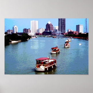 New York Rochester Canal Poster