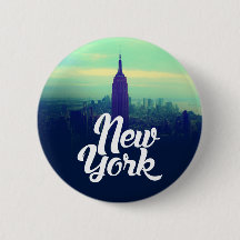 New York Round Button